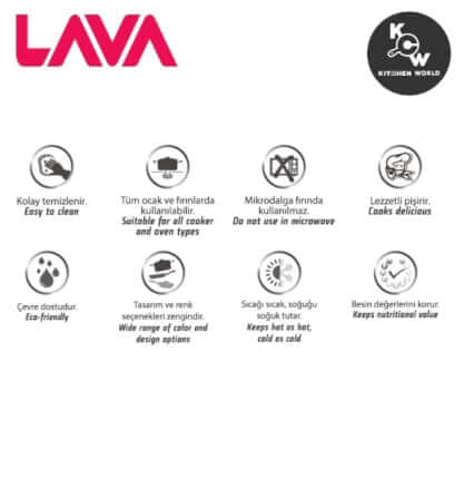 กระทะทรงกลมมีด้ามจับเหล็กหล่อ Lava ECO Y TV 12 ขนาด 12 ซม._4